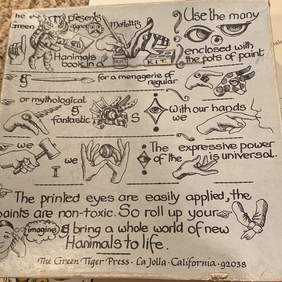 Vintage The Green Tiger’s Hand Painting Kit - Picture 3 of 3
